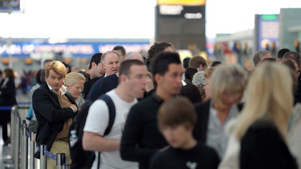 Heathrow queue