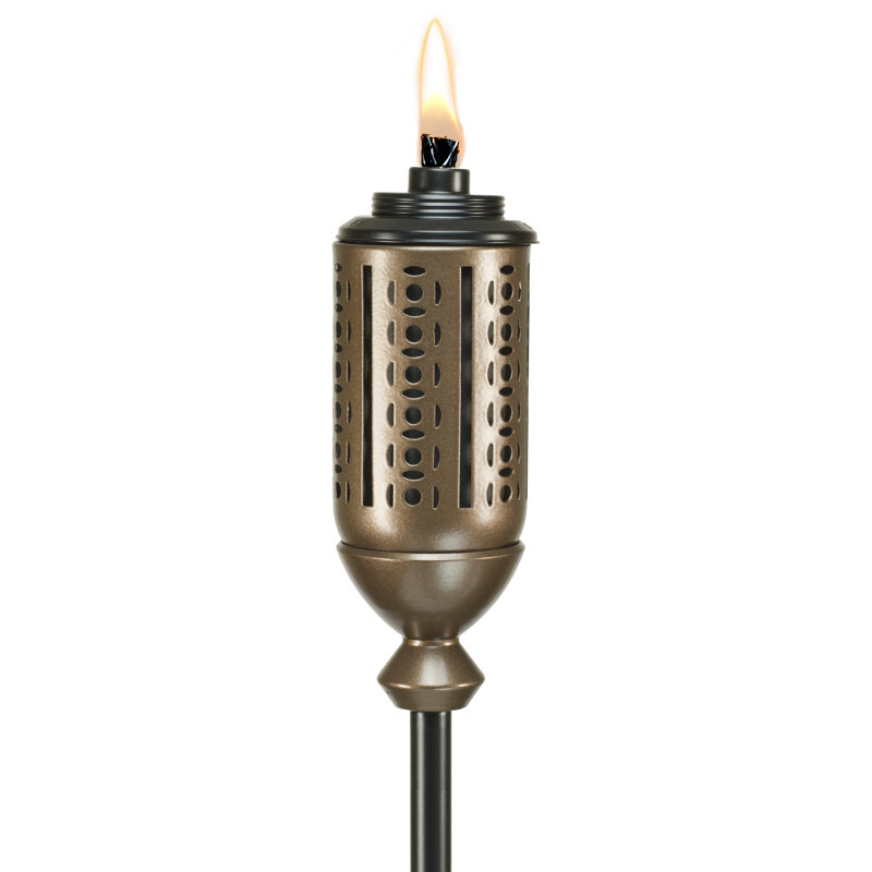 Tiki Brand Tiki® Brand Easy Pour 65 Inch Tiki Torch Metal Cutout Copper - 111715468 & Reviews | Wayfair