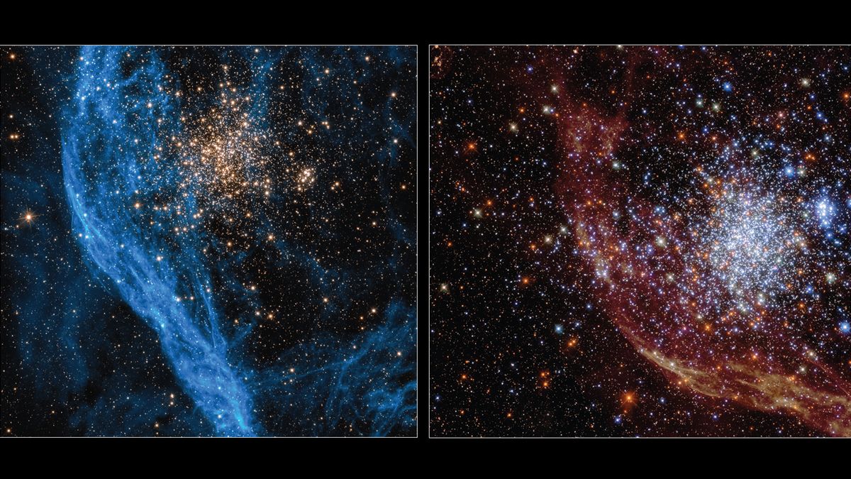Stars young and old glitter with 'nebulosity' in Hubble telescope photos