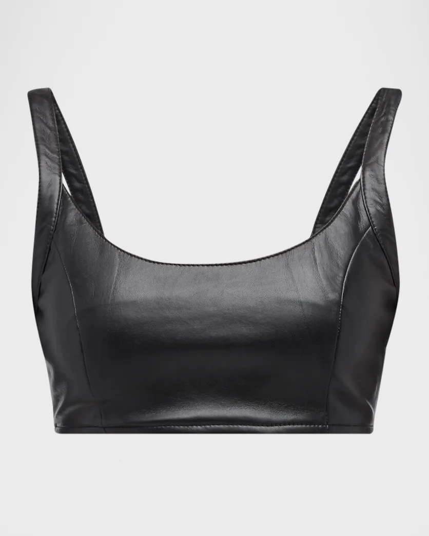 AS by DF, Mercury Recycled Leather Bralette
