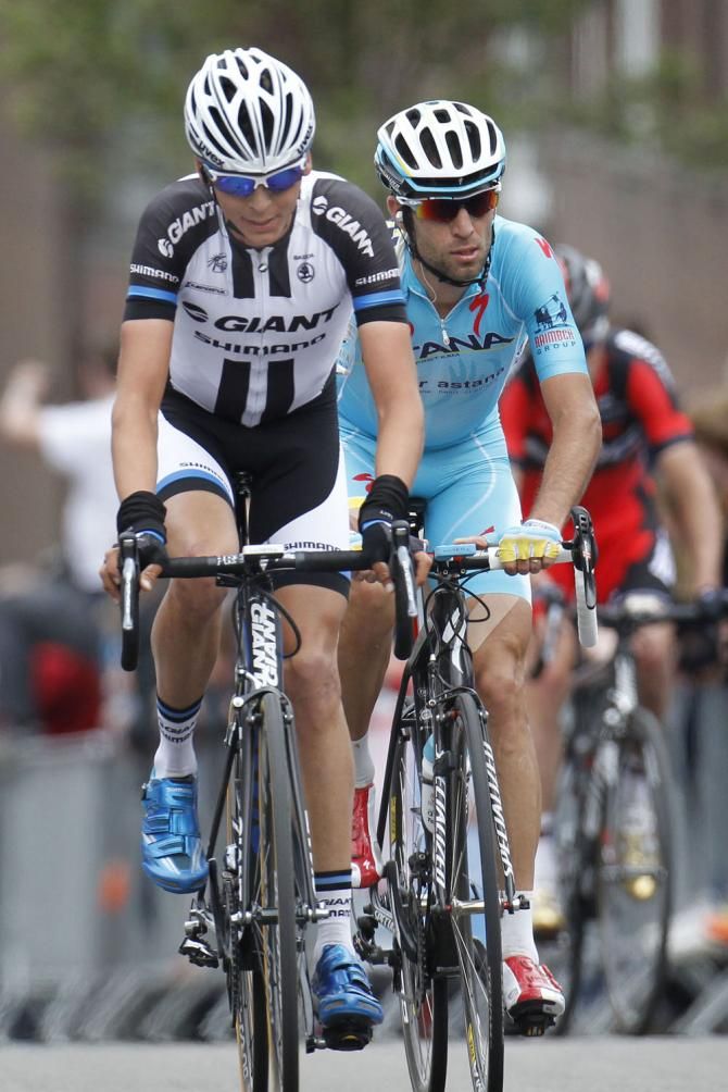 Warren Barguil followed by Vincenzo Nibali