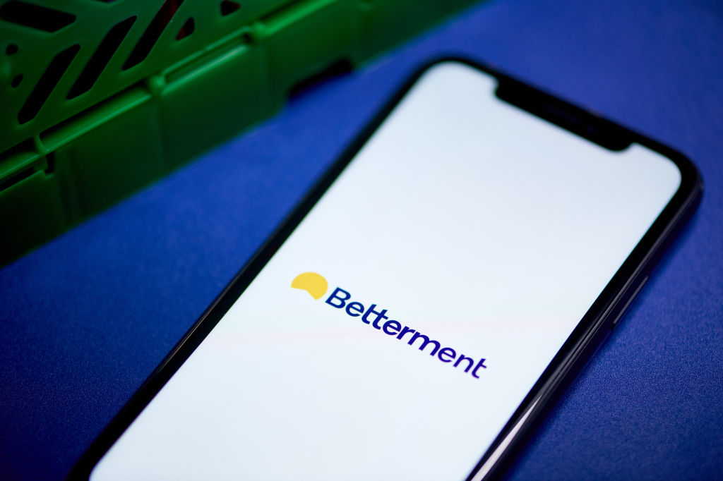 Betterment app on a smartphone