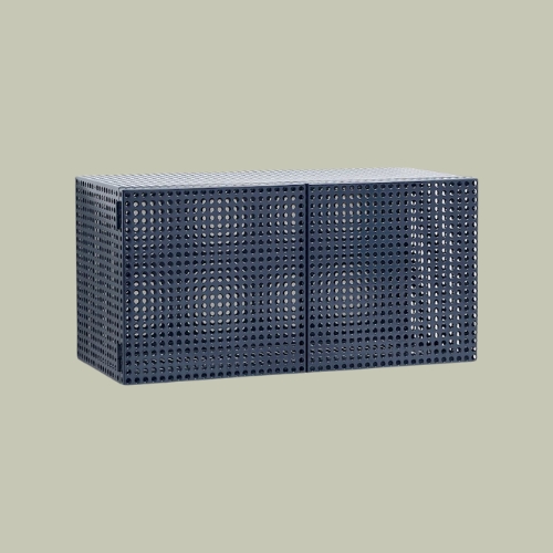 HAY, Perforated Cabinet Wall -Small, Steel Blue