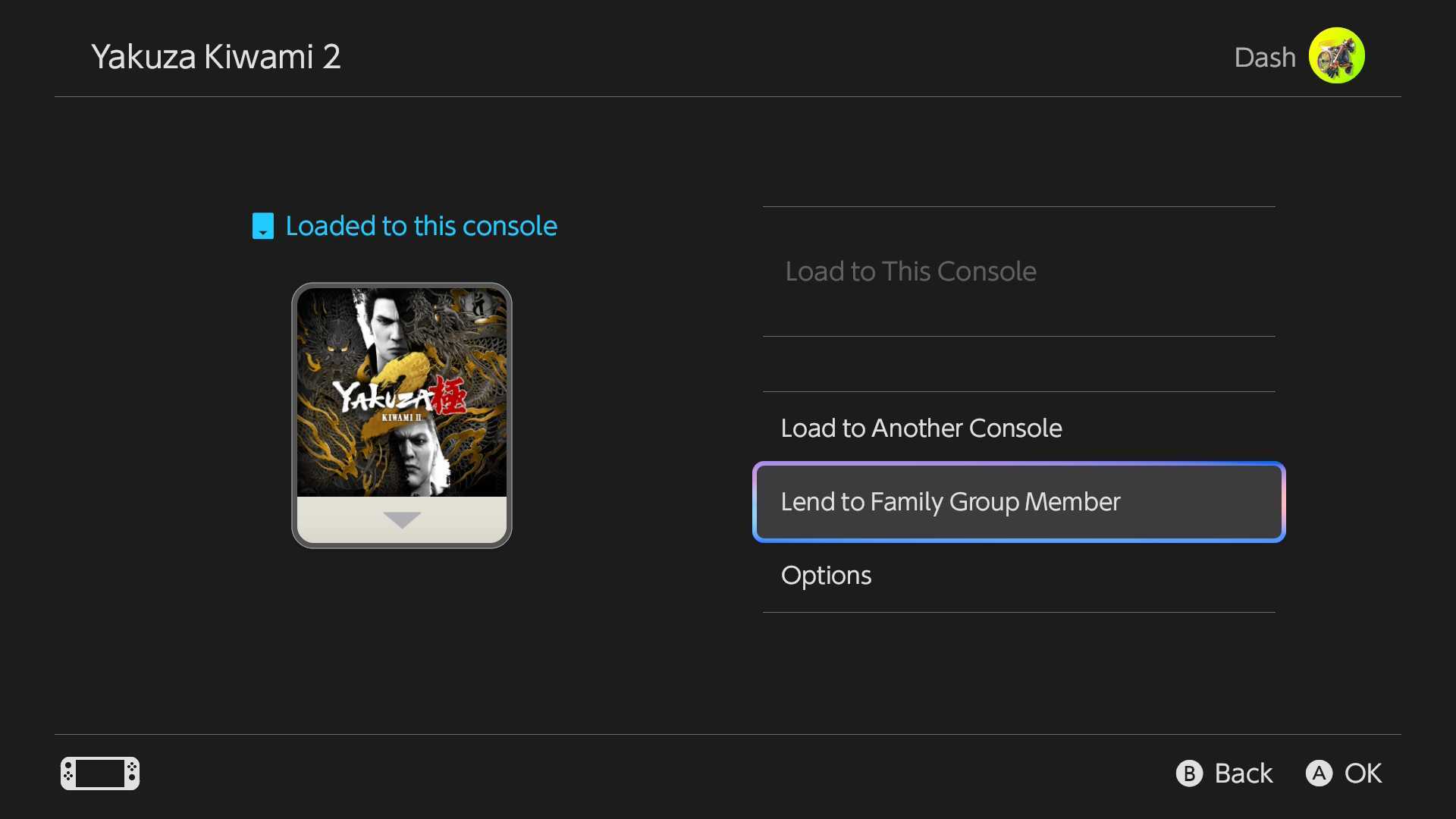 A Nintendo Switch 2 menu screenshot.