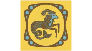 Illustration of Capricorn symbol.