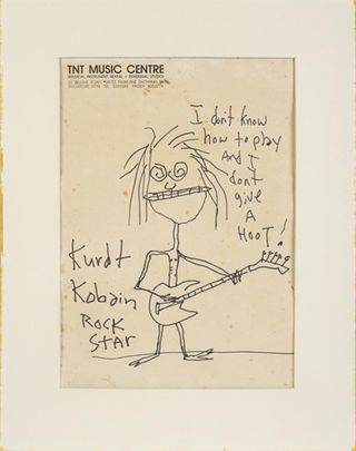 Kurt Cobain sketch Julien's Auctions