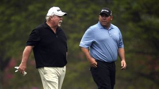 Craig and Kevin Stadler at the 2014 Masters