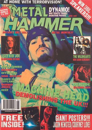Hammer's June 1995 cover, complete with San Quentin prison shirt