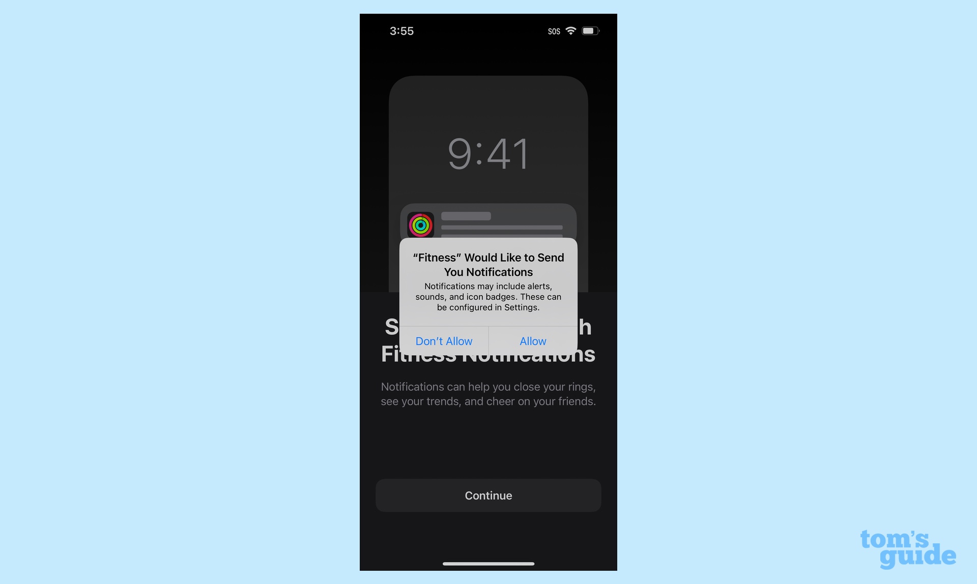 Уведомления фитнес-приложения iOS 16