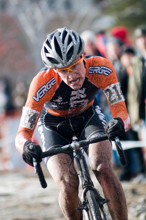 Logan Vonbokel (Mesa Cycles Racing) digs deep late in the race