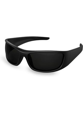 Black wraparound sunglasses