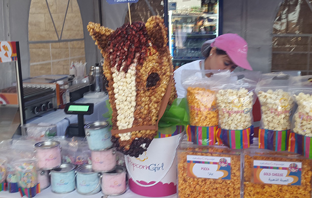 Gourmet food and even horsey popcorn