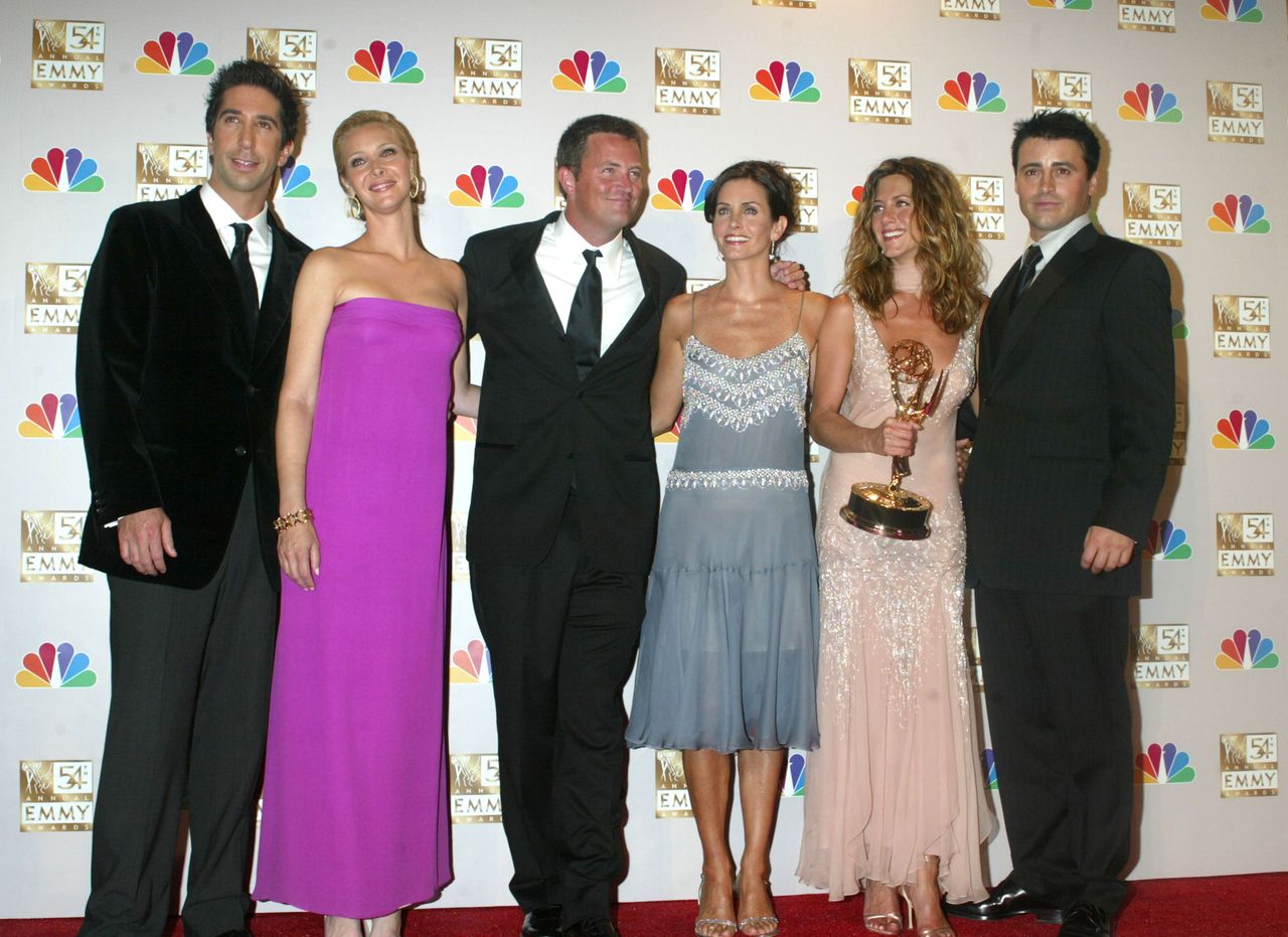 Cast members of &quot;Friends&quot; winner for Best Comedy Series at the 54th Annual Emmy Awards