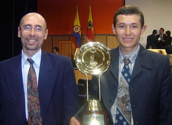 Andrea Bianco (Trainer) and Leonardo Paez, Best Mountain Biker