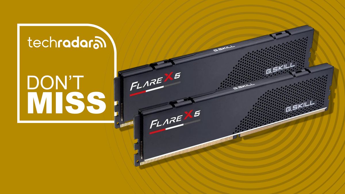 Don't pay silly prices for desktop RAM — this 32GB G.SKILL Flare X5 DDR5-6000 kit is $70 off right now using a special code at Newegg