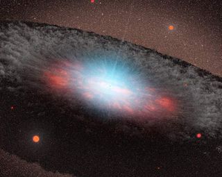 Huge Black Holes Stifle Star Formation