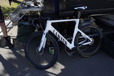Canyon bike shown with Alpecin race truck at 2025 Tour De France