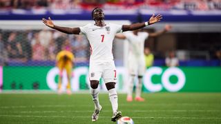 Bukayo Saka playing at the FIFA World Cup 2026