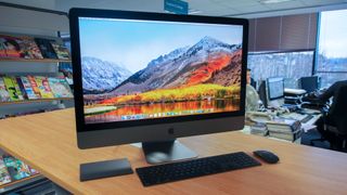 An iMac Pro in a modern office