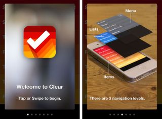 Like many modern video games, Clear deliberately walks you through the controls when you launch it for the first time