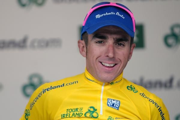 Downing was easily the happiest man in Waterford City after stage one of the 2009 Tour of Ireland.