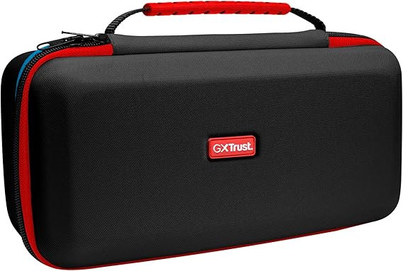 A black GXTrust Nintendo Switch 2 carry case
