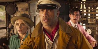 Emily Blunt, Dwayne Johnson, and Jack Whitehall in Jungle Cruise