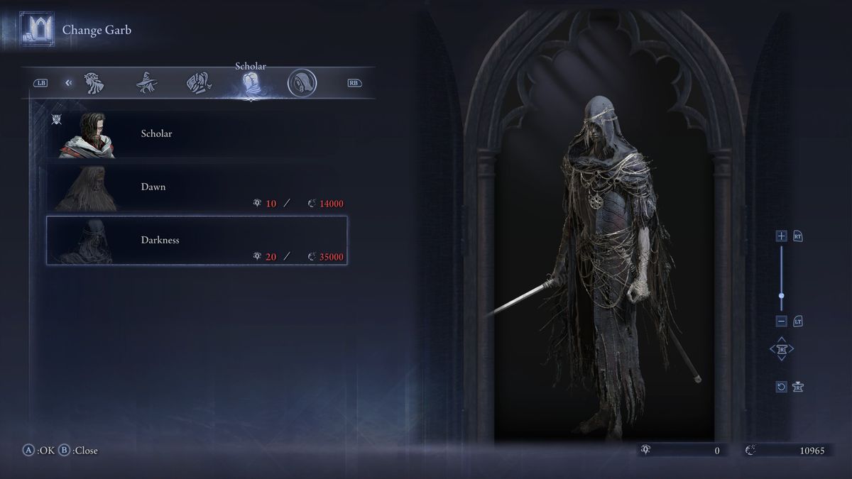 Elden Ring Nightreign DLC skins - Scholar Darkness