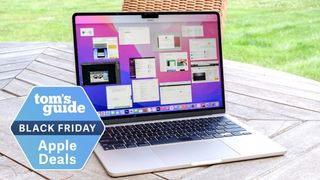 MacBook Air M2 with Black Friday badge