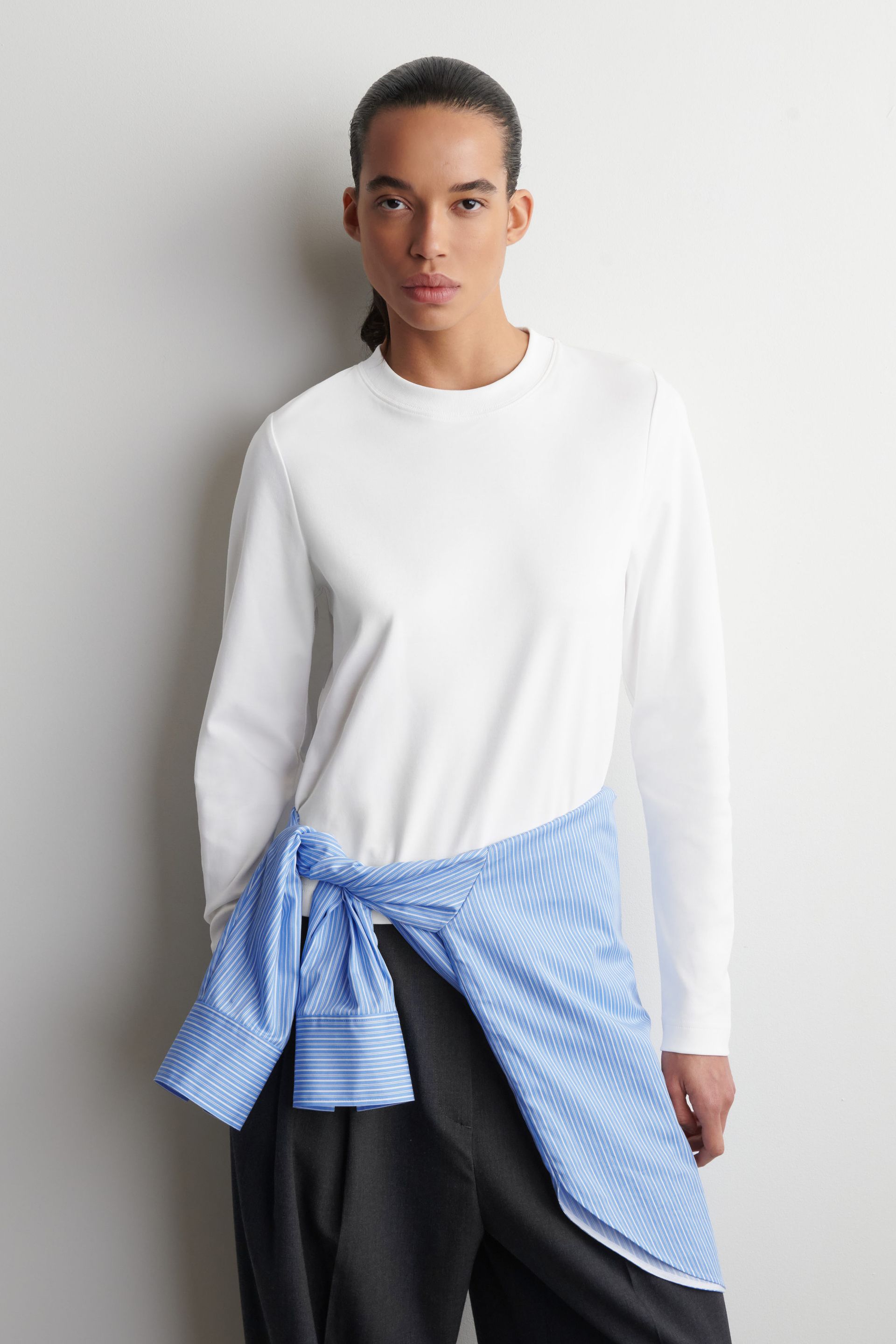 Clean Cut Long-Sleeved T-Shirt