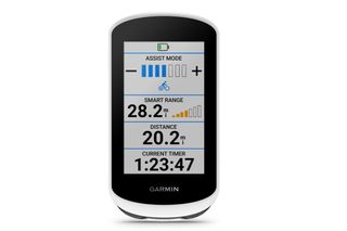 Garmin Edge Explore 2 with e-bike battery metrics displayed