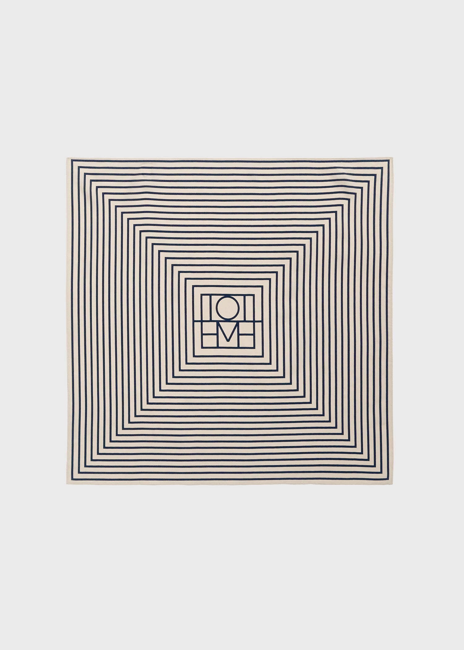 Signature Monogram Silk Scarf Cr&amp;egrave;me