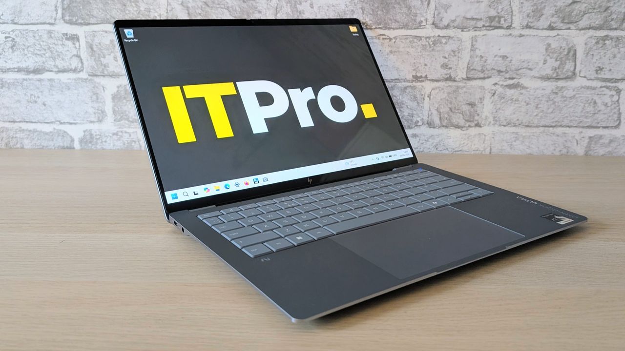 The HP OmniBook Ultra 14 on a desk