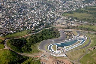 An aerial view of the X-Park section inside Deodoro Olympic Park