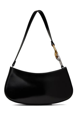 Staud Ollie Polished-Leather Shoulder Bag