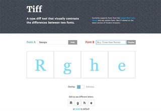 Tiff is a typography app that allows you to compare fonts