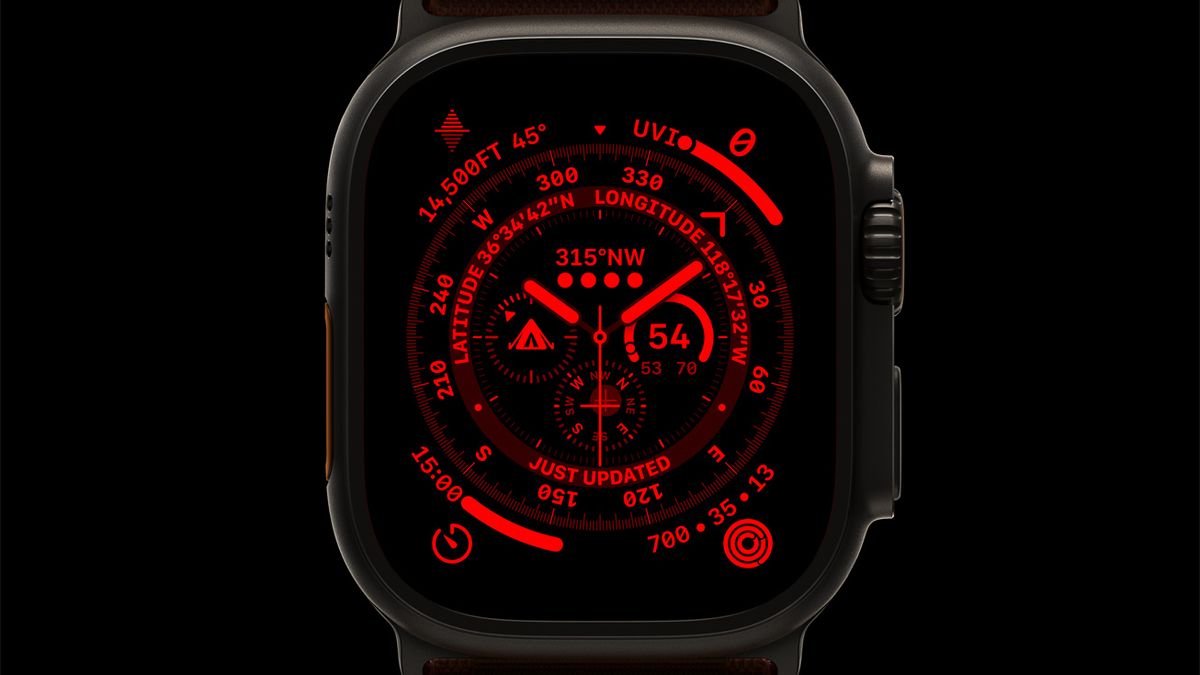 Apple Watch black and red