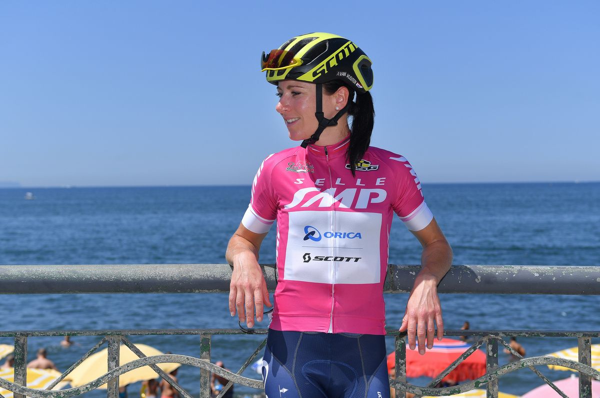 Annemiek van Vleuten (Orica-Scott) in the points jersey