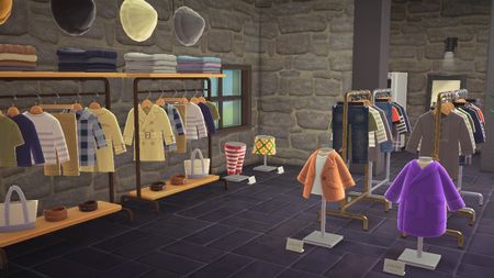 Apparel Shop in Animal Crossing: New Horizons - Happy Home Paradise