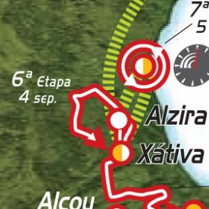 2009 Vuelta a España stage 7 map