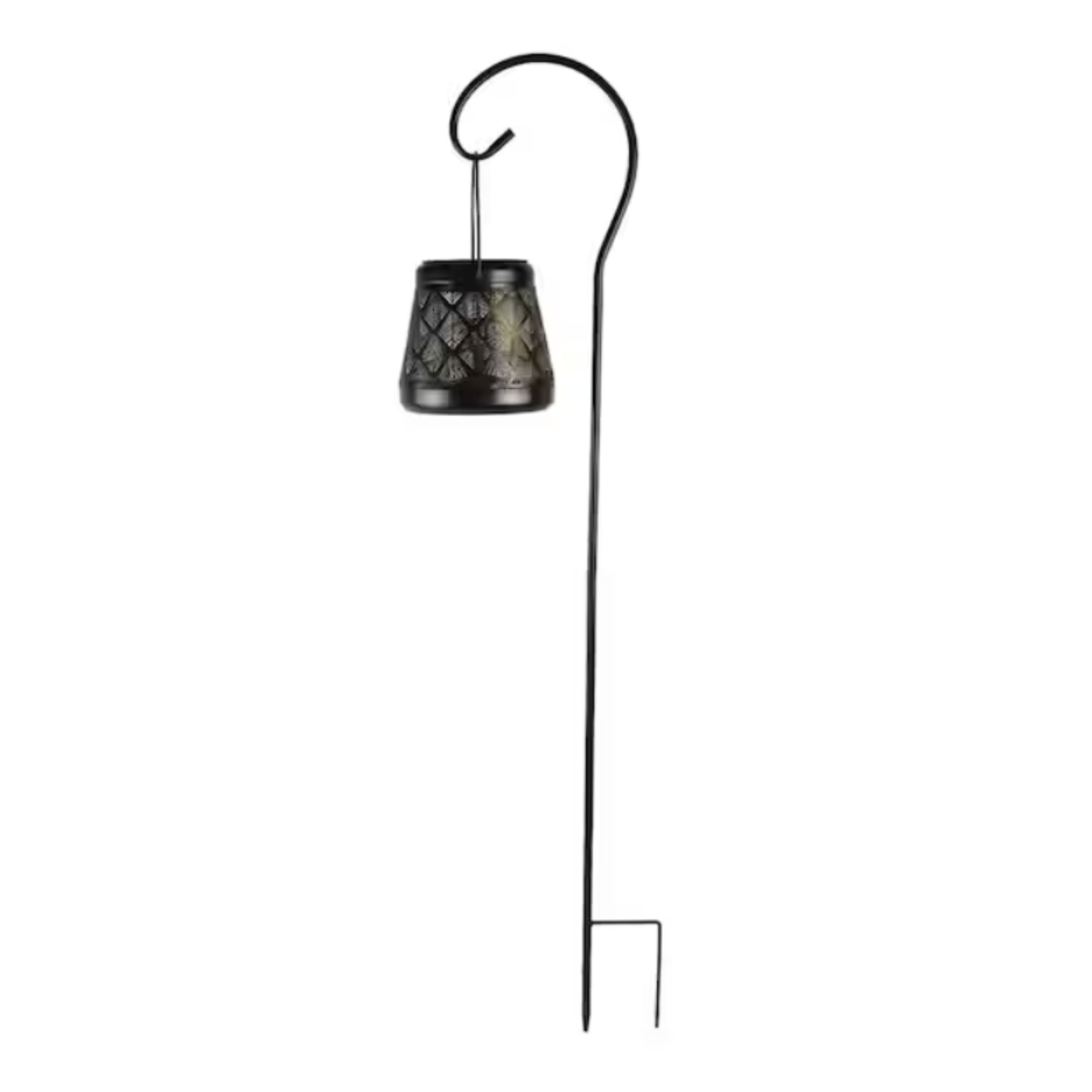 Hanging solar stake light
