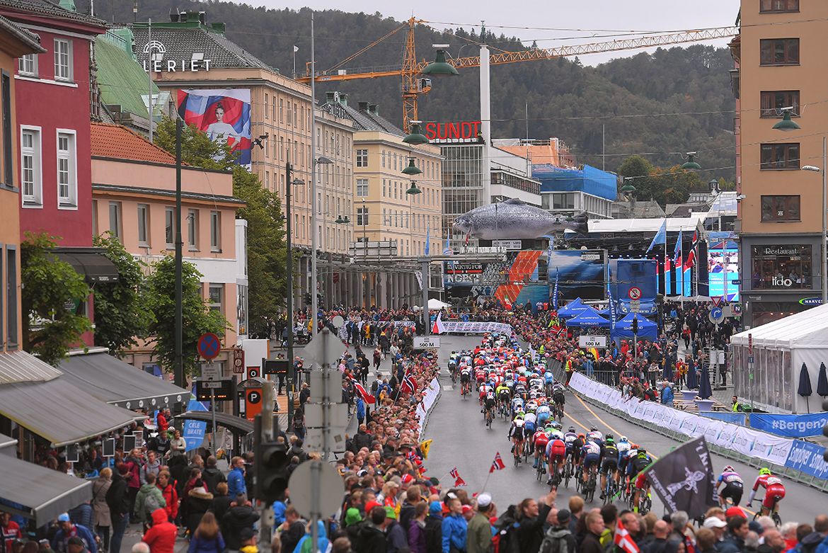 The men's under-23 road race at the UCI Road World Championships in Bergen