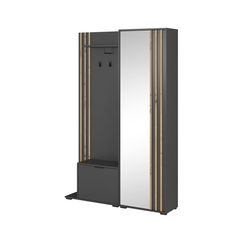 Ebern Designs Romul Hall Tree 131cm Wide With Shoe Storage | Wayfair.co.uk