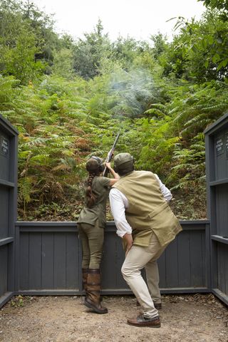 Clay pigeon shooting at Hownhall