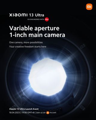 LIVE: Xiaomi 13 Ultra brings world's first variable aperture 1-inch camera  sensor