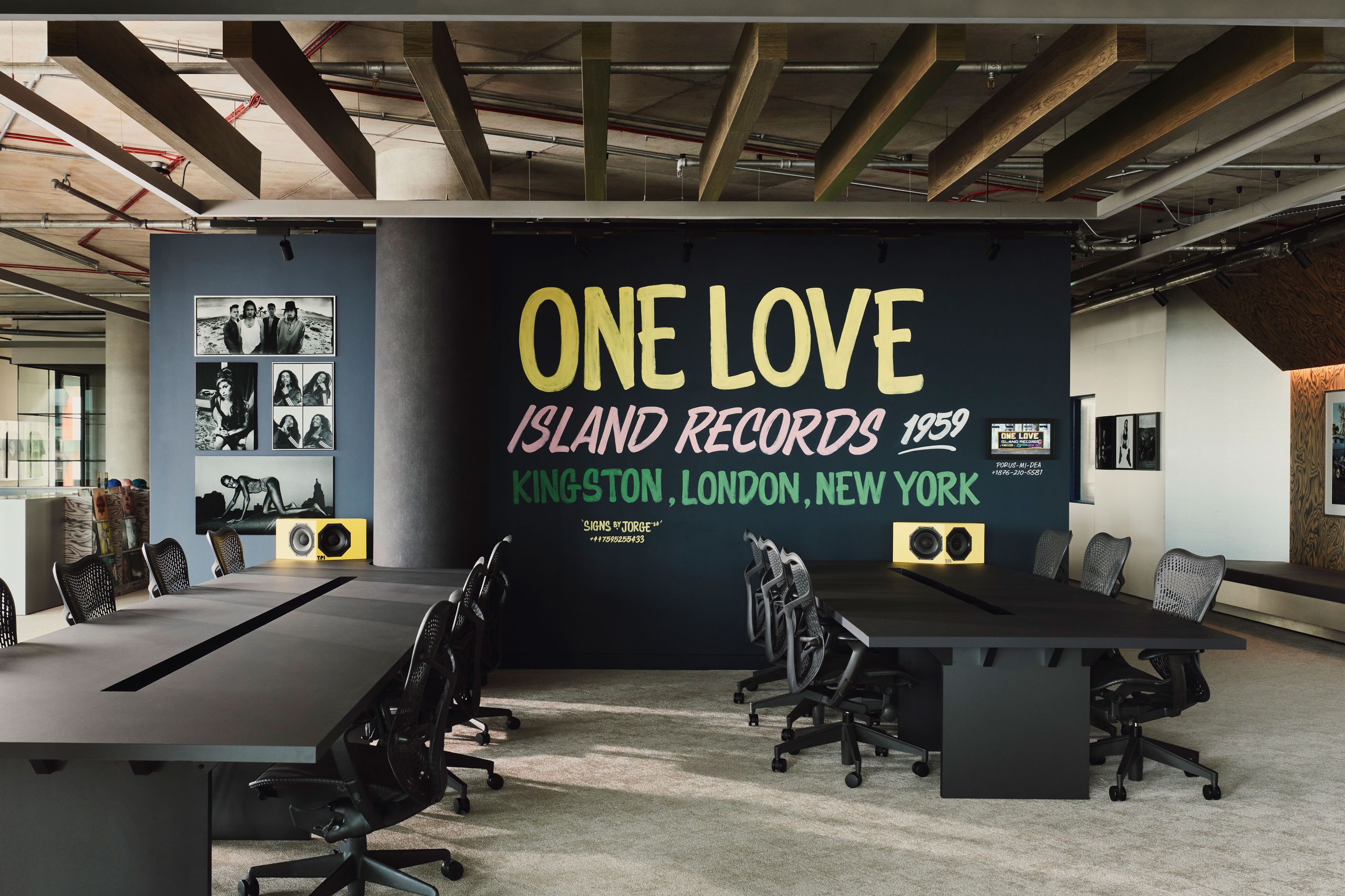 Island Records and EMI’s London HQ is designed like an art museum