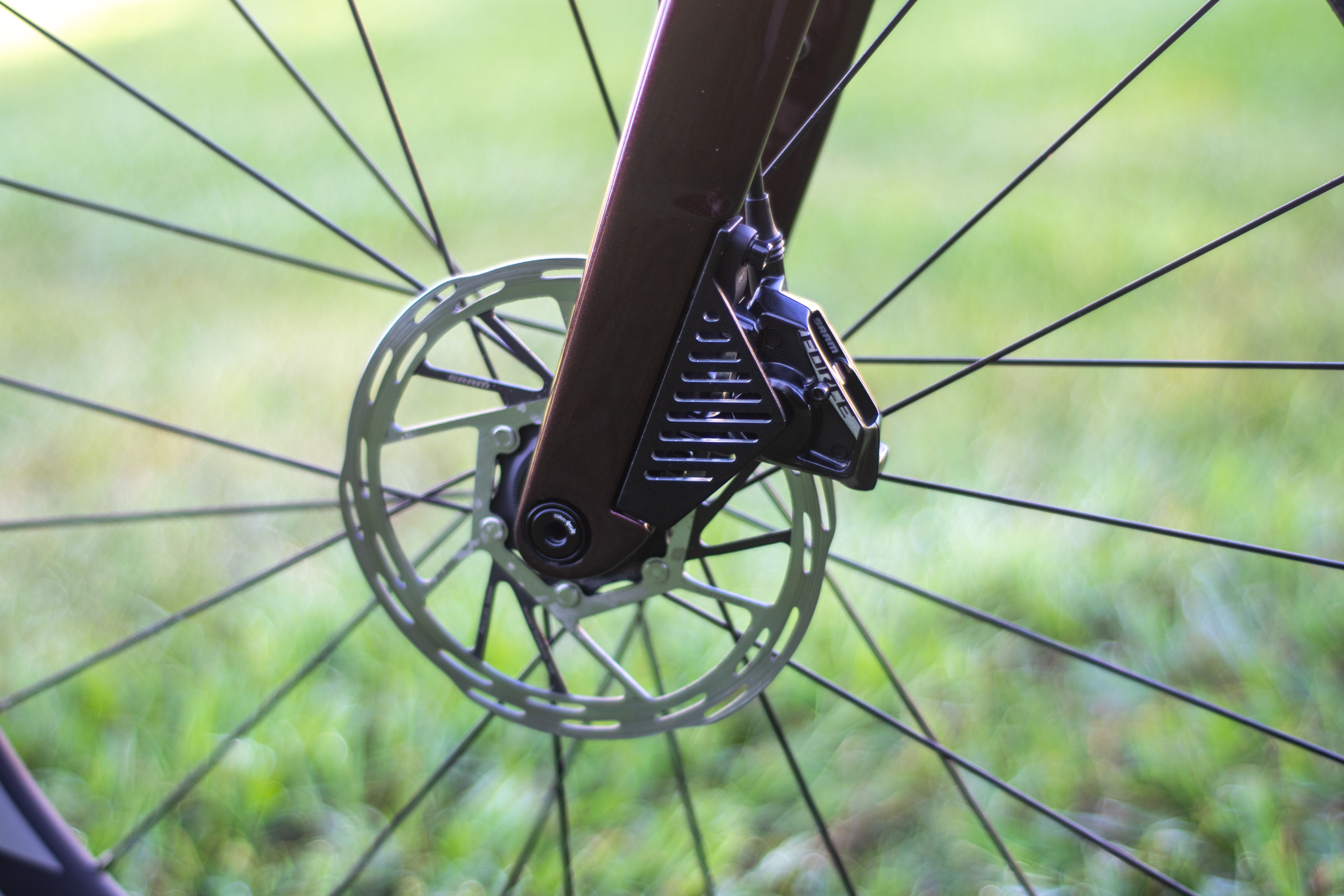 A Merida Mission brake cooler