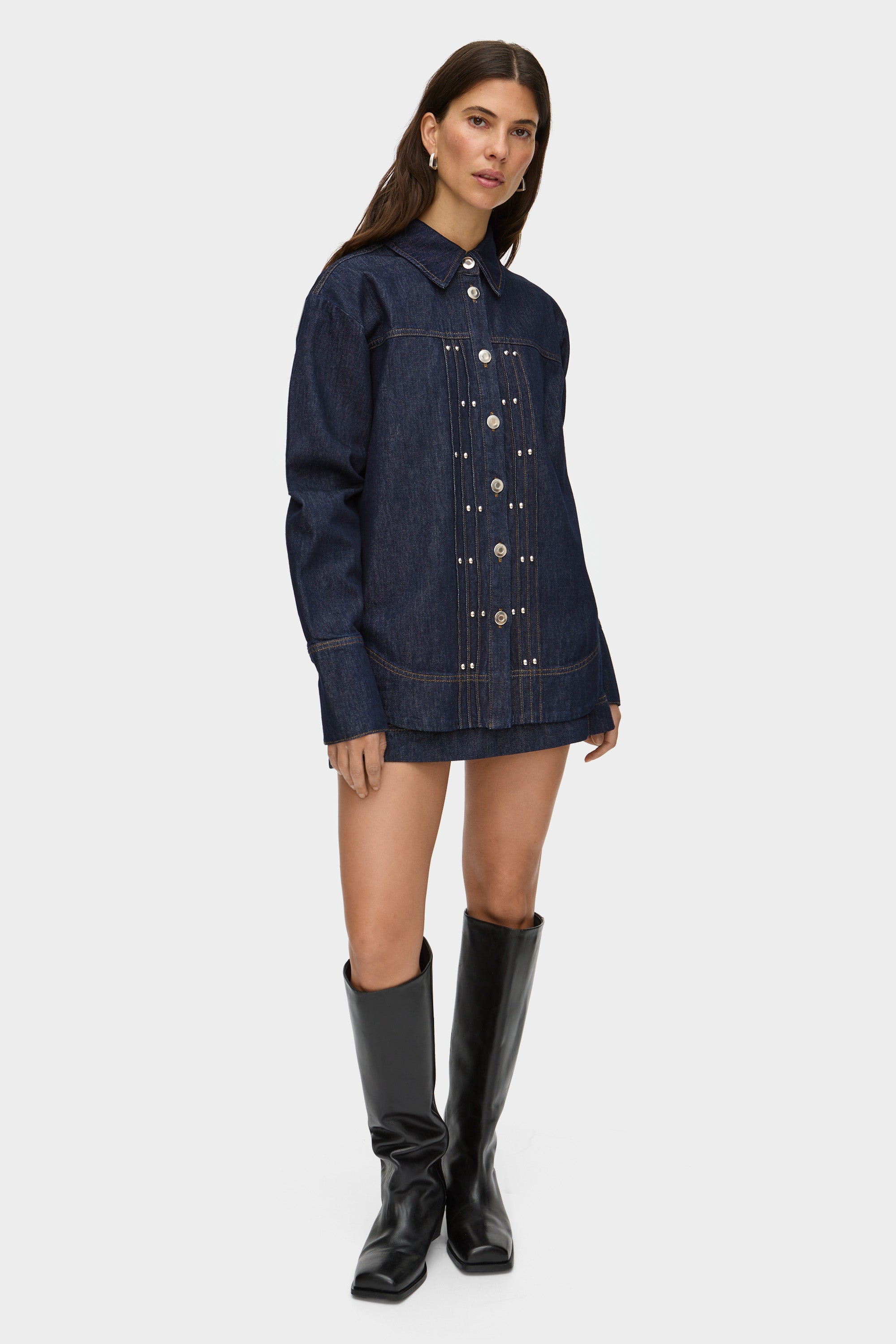 Fog Studded Denim Shirt