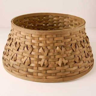 a woven tree collar basket