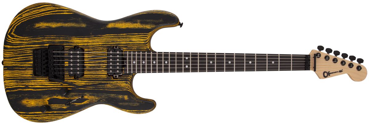 Charvel Pro-Mod San Dimas Style 1 HH FR E Ash with&nbsp;ebony fingerboard in Old Yella